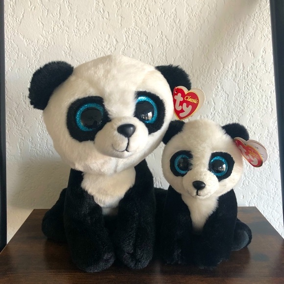 Ty Toys Ty Beanie Baby Pandas Ming And Baby Ming Poshmark